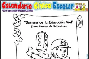 Fichas de la Semana de la Educación Vial Para Preescolar