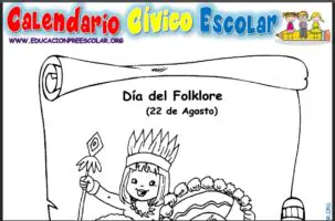 Fichas del Día Mundial del Folclor Para Preescolar