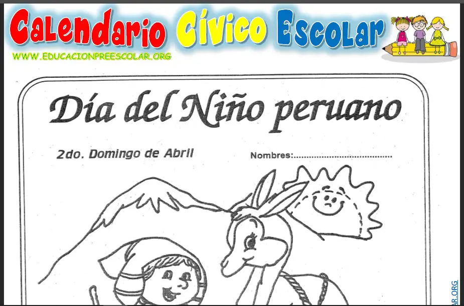 2do Domingo de Abril Día del Niño Peruano — Educación Preescolar