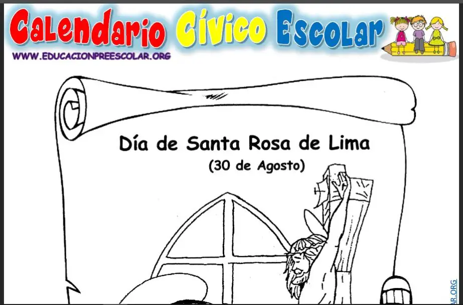 Fichas del Día de Santa Rosa de Lima Para Preescolar