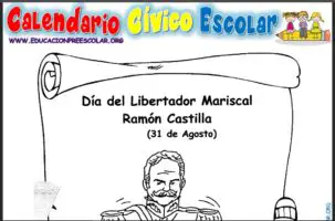 Fichas del Día del Mariscal Ramón Castilla Para Preescolar