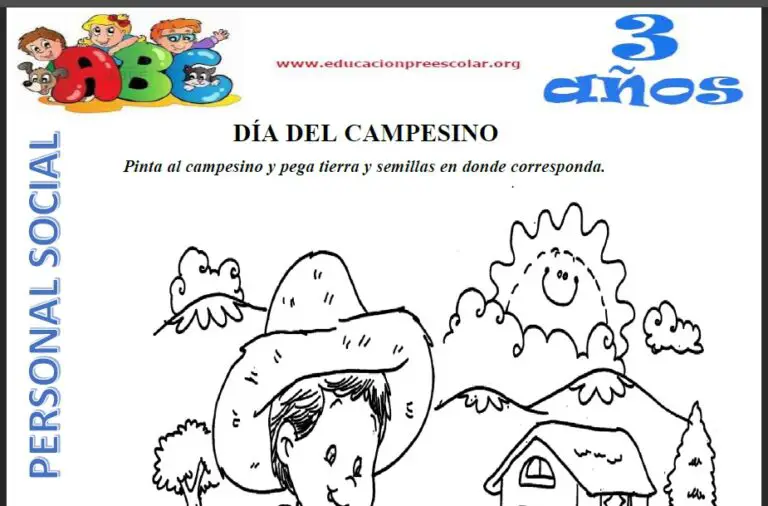 Día Del Campesino Para Niños De 3 Años — Educación Preescolar