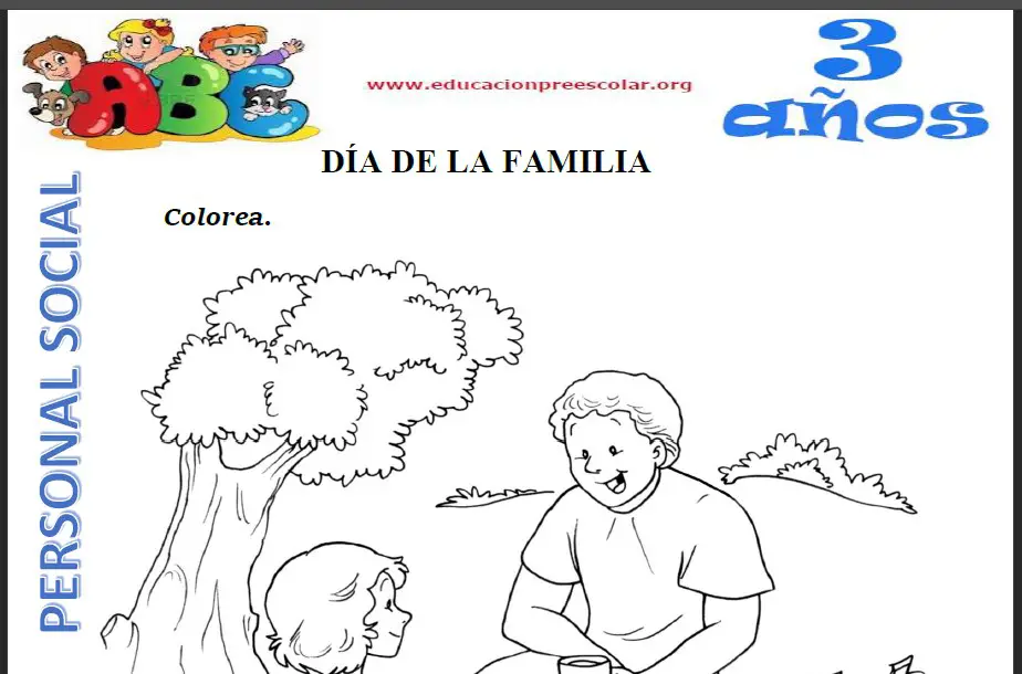 Dia De La Familia Para Ninos De 3 Anos Educacion Preescolar