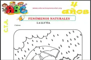 Fichas de Fenomenos Naturales Para Niños de Cuatro Años