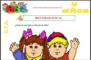 Fichas de Identidad Sexual Para Niños de Cuatro Años