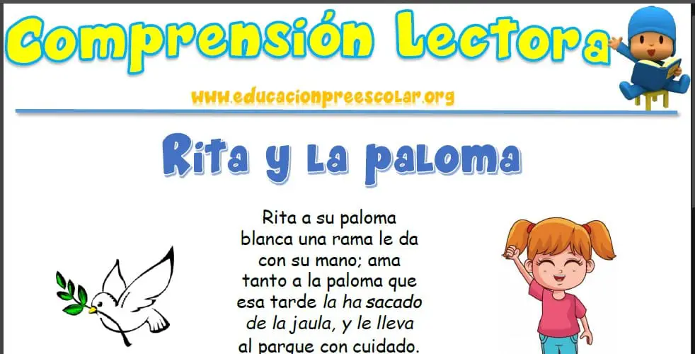 Comprensión Lectora de Rita y la Paloma